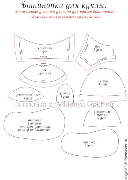 Cizme pentru o păpușă de la un martor la un produs finit - târg de maeștri - manual, manual