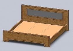 Desenul unui pat dublu