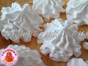 Meringue de casă, clasă de masterat - zaharină