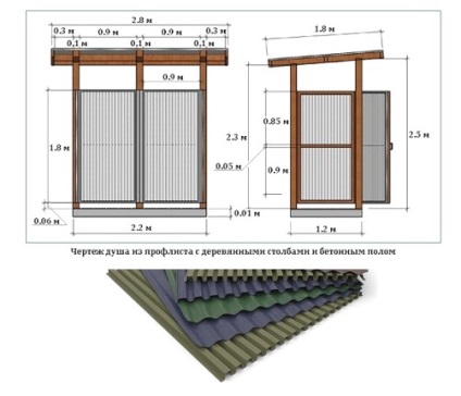 Cabină de duș în țară, construi cu propriile mâini, sfaturi utile, face-o singur