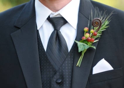 Floristica în detaliu ferigă la o nuntă
