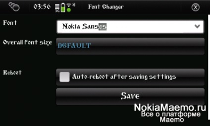 Schimbător de fonturi - schimbare ușoară a fonturilor standard în nokia n900 - dispozitive mobile și înalte