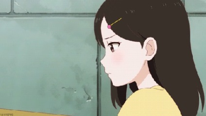 Gif Animatie fata cu pisica de la anime kanojo la kanojo no neko