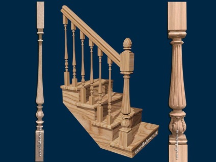 Cum de a fixa metal, balustre plate din lemn și balustrade din lemn în țară pe scări cu propriile lor