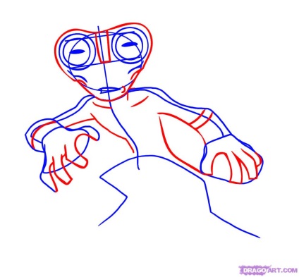 Hogyan rajzoljunk egy 10-es humanoidot ceruza segítségével lépésről lépésre