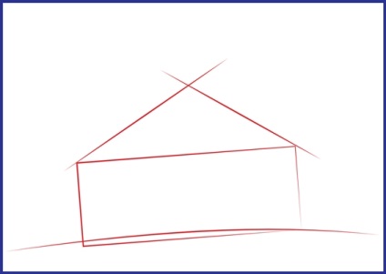 Cum de a desena o cabana într-un creion - un artist mic