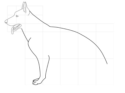 Cum de a desena un câine ciobănesc german în creion pas cu pas