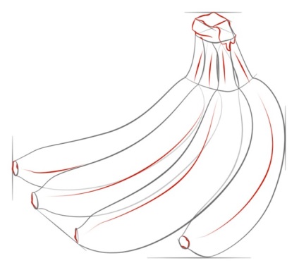Cum de a desena o banană în creion pas cu pas - cum să atragă o banană în creion pas cu pas 3 art