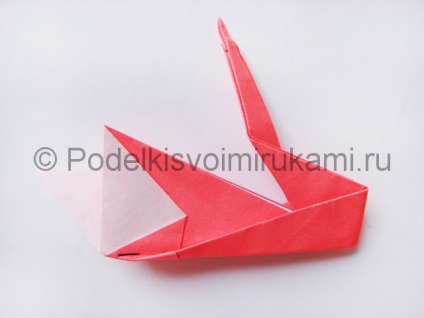 Cum sa faci o lebada din hartie in tehnica origami