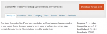 Cum se creează pagina de autorizare pentru wordpress