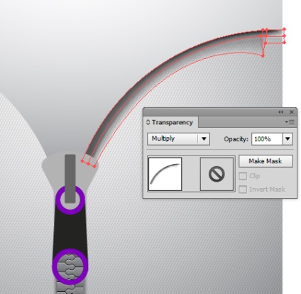 Cum se creează un fermoar pentru îmbrăcăminte în Adobe Illustrator - Partea 2 - rboom