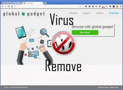 Cum să eliminați gadgetul global, eliminarea rapidă a virușilor