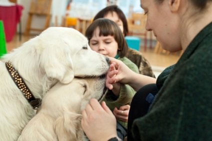 Kanis terapie om și câinele său - un bun exemplu - conștiință - interesant - Labradori Sochi