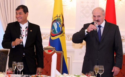 Când Lukashenka ajunge pentru saladarnasturi de băuturi alcoolice