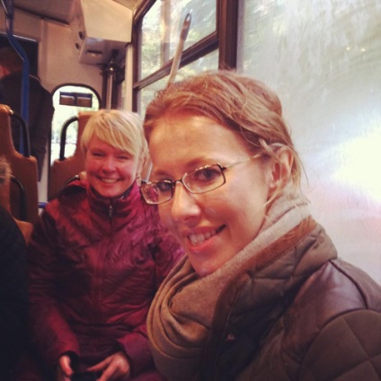 Ksenia Sobchak a fost dat afară din troleibuzul din Khimki