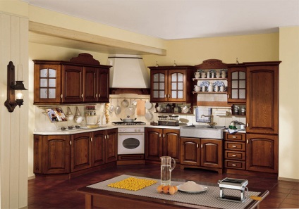 Bucătărie în stil englezesc - 18 fotografii de design interior