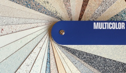 Multicolor (multicolor) - vopsea mozaic pentru lucrări exterioare din asti