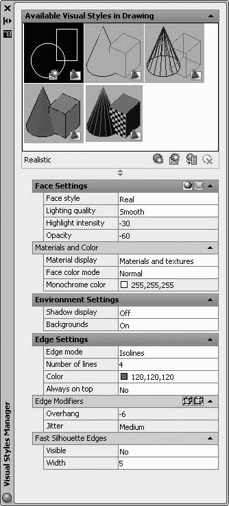 A megjelenítési stílus testreszabása - autocad 2009 a hallgató számára