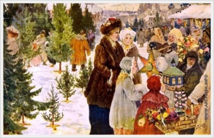 Új évet a cári Oroszország stílusában karácsonykor ünnepelték a forradalom, a dom-dobogó előtt