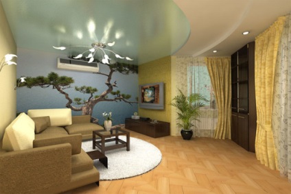 Decorarea camerei de zi cu tapet - cum să decorezi pereții camerei (opțiuni)