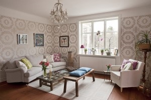 Decorarea camerei de zi cu tapet - cum să decorezi pereții camerei (opțiuni)