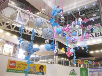Efectuarea baloanelor magazinului pentru deschidere