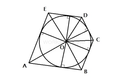 Un poligon este descris în jurul circumferinței, pentru a găsi perimetrul - cum se rezolvă
