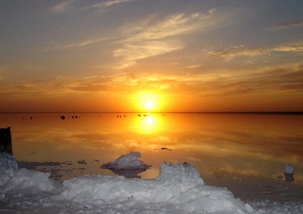 Elton-tó - - arany - egy tó a Volgograd régióban