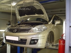 Repararea șasiuului (suspensiei auto) nissan tiida