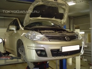 Repararea șasiuului (suspensiei auto) nissan tiida