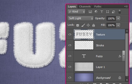 Desenarea unui text fuzzy în Adobe Photoshop