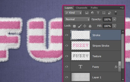 Desenarea unui text fuzzy în Adobe Photoshop