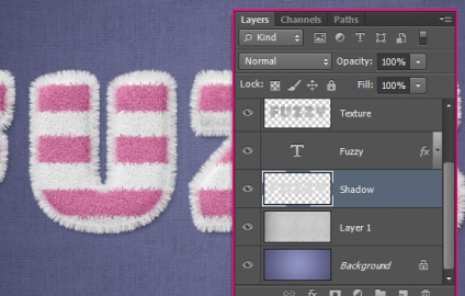 Desenarea unui text fuzzy în Adobe Photoshop