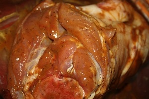 Puiul de porc cu pui de porc favorit din rețeta soțului cu fotografii