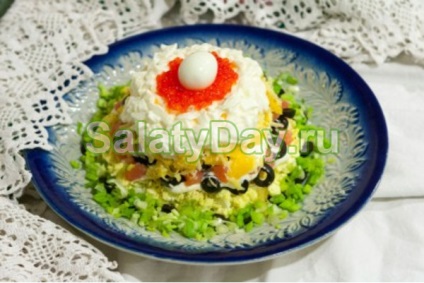Salata de mare perla - o reteta magnifica de decorare cu fotografii si clipuri video