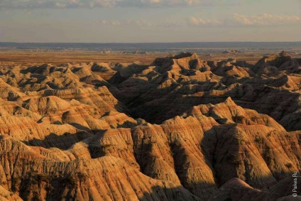 Teritoriul de Nord în Parcul Național Badlands din Statele Unite