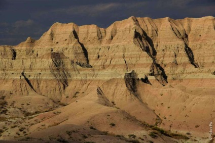 Teritoriul de Nord în Parcul Național Badlands din Statele Unite