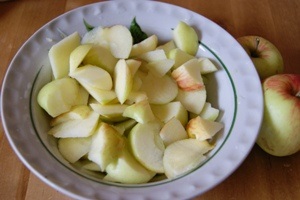 Charlotte almával - fotó-receptek lépésről-lépésre főzésre