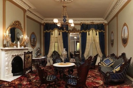 Perdele în stil Empire - stil Napoleon - interior de artă