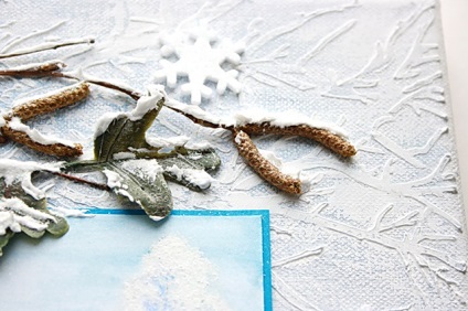 Scrap-floral, hó és hó a cikk körül scrapbooking - egyetlen információs portál