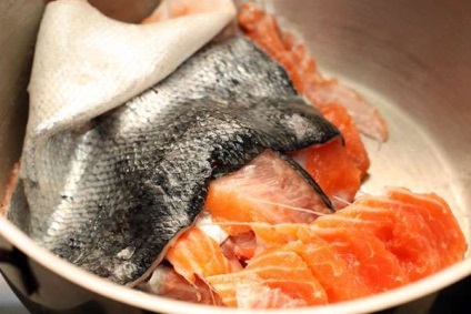 Somon din somon - o rețetă pentru supă de pește rusesc cu fotografii pas cu pas