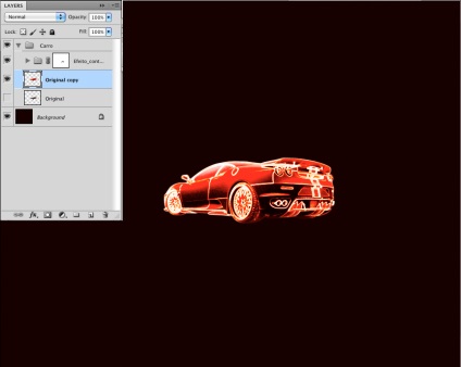Creați o mașină cu foc în site-ul web al designerului Photoshop