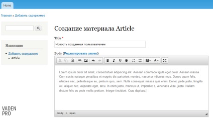 Crearea de noi roluri de utilizatori și gestionarea drepturilor lor de acces în drupal 7, vaden pro