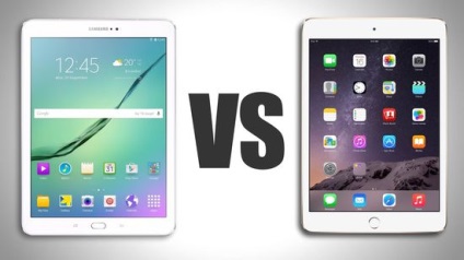 Comparație a caracteristicilor dispozitivului ipad air 2 și a filei galaxiei samsung s2