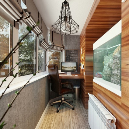 Stílusos és praktikus javítás az erkélyen, a luxus és a kényelem