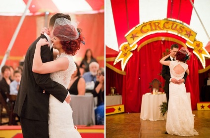 Nunta în stilul vechiului circ - inspirația nunții