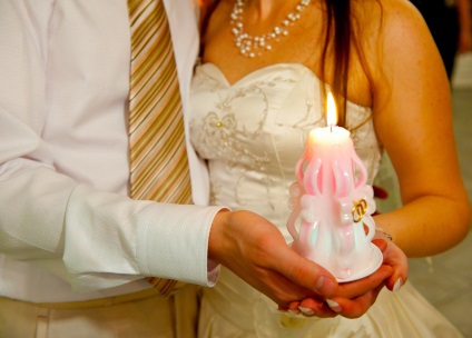Esküvői egyedi világító gyertyák