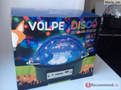 Lampa volpe disco cu funcția de redare mp3 - 