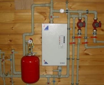Schema de conectare a cazanului electric la sistemul de încălzire din locuință