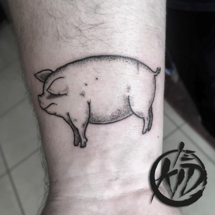 Sertés tetoválás jelentése, fotó tetoválás, vázlatok